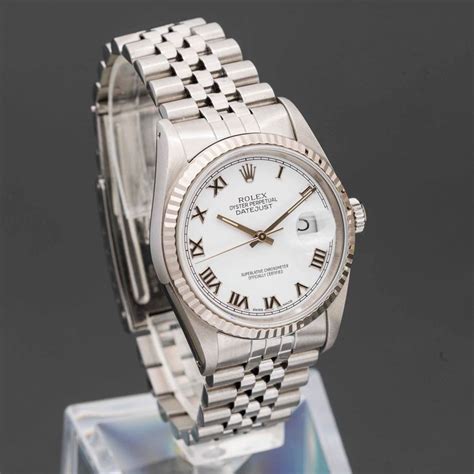 rolex datejust 16234 quadrante bianco|rolex datejust 16234 diamond.